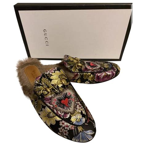 gucci princetown floral|Gucci Mules & Clogs for Women .